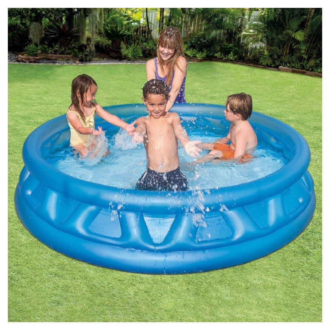 AUFBLASBARE POOL DREIECKE WEICH 188X46CM 790LT KINDER SOMMER 58431