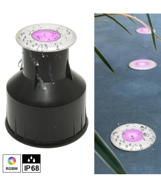 24V RGBW LED-EINBAUSTRAHLER IP68 4W RGB 4000K