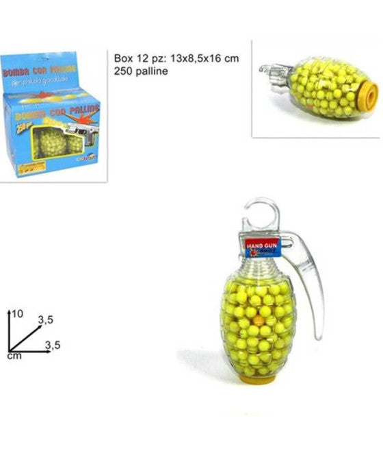 250 KUGELN BOMBE FÜR SPIELZEUG- UND SOFTAIRWAFFEN 6MM