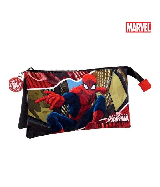 3-Tasche Zip Closure Pen Holder Bleistifthalter Buntstifte Marvel Spiderman