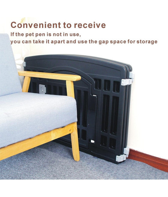 4-PANEL-BOX MIT GEHEGETÜR FÜR KLEINE BIS MITTELGROSSE HUNDE KATZEN