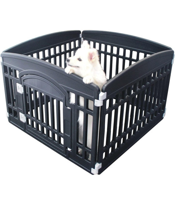 4-PANEL-BOX MIT GEHEGETÜR FÜR KLEINE BIS MITTELGROSSE HUNDE KATZEN