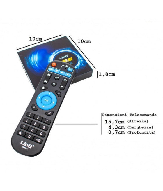 ANDROID 10.0 DIGITAL TV BOX T95MAX KLEINE GRÖSSE FULL HD WIFI USB