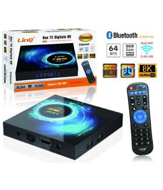 ANDROID 10.0 DIGITAL TV BOX T95MAX KLEINE GRÖSSE FULL HD WIFI USB