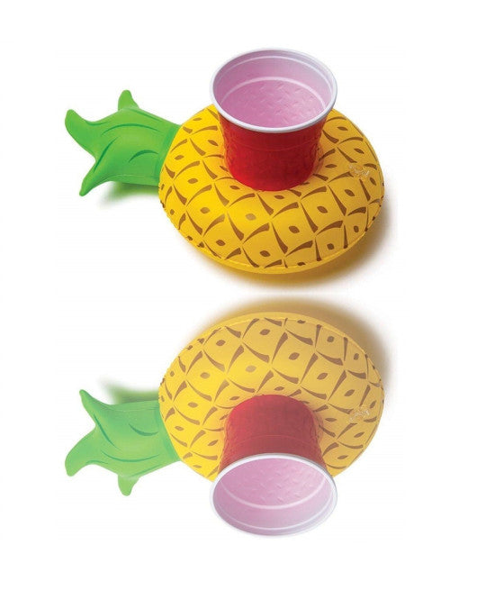 AUFBLASBARE ANANAS BECHERHALTER SCHWIMMENDE MEER POOL ANANAS KANN