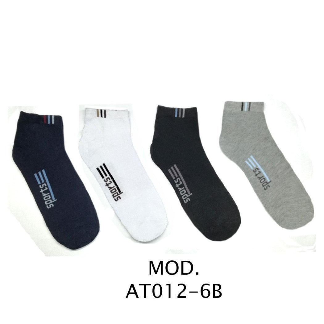 12 PAAR BEQUEME HERRENSOCKEN MIT NIEDRIGEM KRAGEN IN 4 SPORTFARBEN VON 40 BIS 46