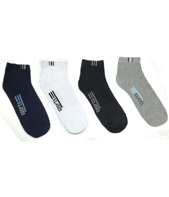 12 PAAR BEQUEME HERRENSOCKEN MIT NIEDRIGEM KRAGEN IN 4 SPORTFARBEN VON 40 BIS 46