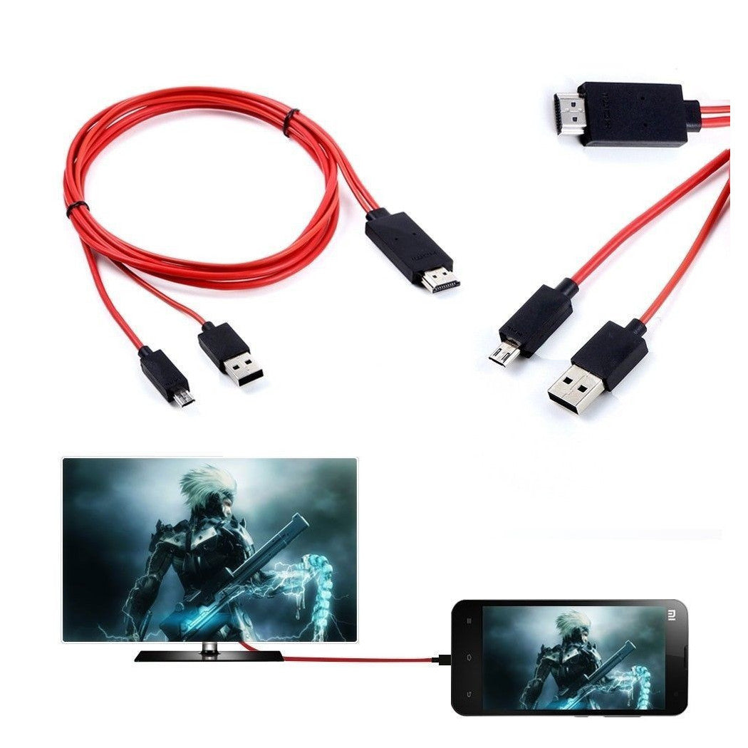 Adapterkabel mhl Samsung micro usb 1080p hdmi hdtv av tv S3 4 5 NOTE 2 3