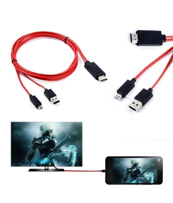 Adapterkabel mhl Samsung micro usb 1080p hdmi hdtv av tv S3 4 5 NOTE 2 3
