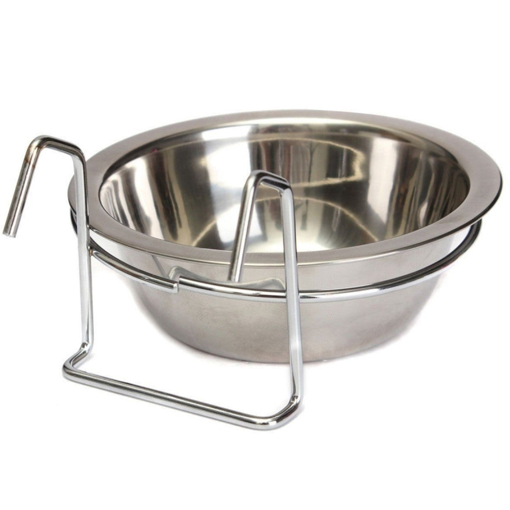 16 CM NAPF MIT ERHÖHTEM HAKEN HUND KATZE VOGEL WASSER STAHL RUTSCHFEST