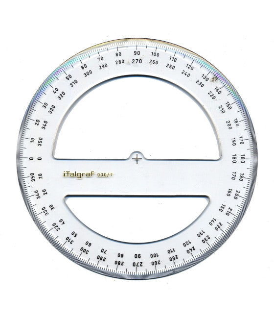 360 GRAD KREISGONIOMETER 10 CM DURCHMESSER FÜR SCHULECKEN