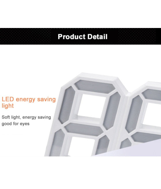 3D LED DISPLAY DIGITAL WANDUHR HOME BÜRO EINRICHTUNG
