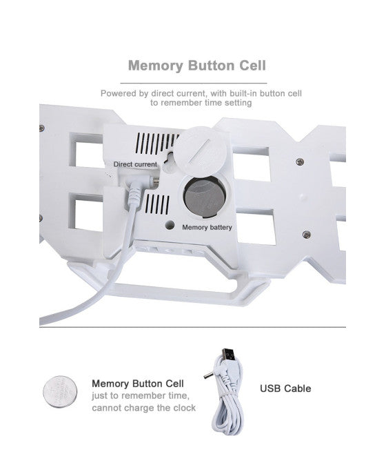3D LED DISPLAY DIGITAL WANDUHR HOME BÜRO EINRICHTUNG