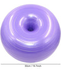 AUFBLASBARE DONUT ÜBUNG BALL PILATES PUMPE LILA