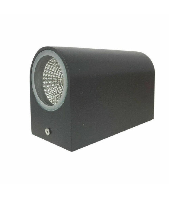 APPLIQUE DOPPLE LED 10W NERO BIANCO LAMPADA PARETTO ESTERN