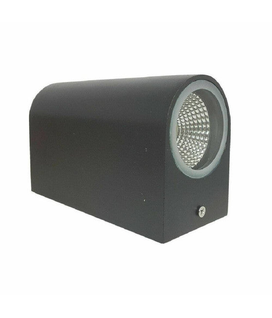 APPLIQUE DOPPLE LED 10W NERO BIANCO LAMPADA PARETTO ESTERN