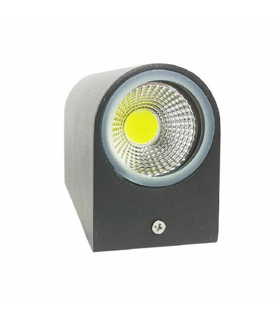 APPLIQUE DOPPLE LED 10W NERO BIANCO LAMPADA PARETTO ESTERN