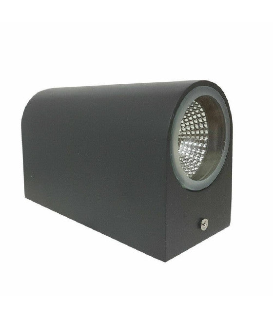 APPLIQUE DOPPLE LED 10W NERO BIANCO LAMPADA PARETTO ESTERN