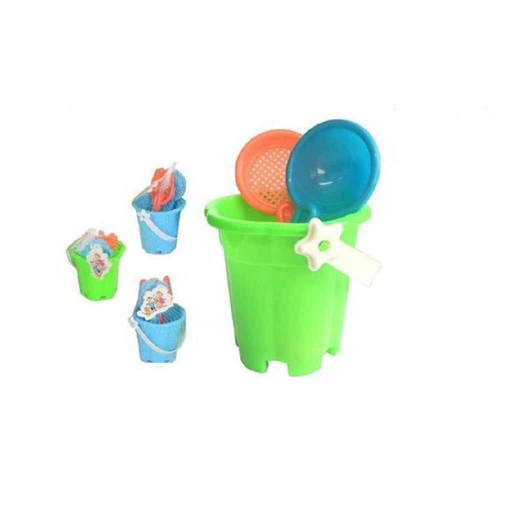 14 CM EIMER MIT ZUBEHÖR FÜR SOMMERLICHE STRANDSPIELE FÜR KINDER 072402