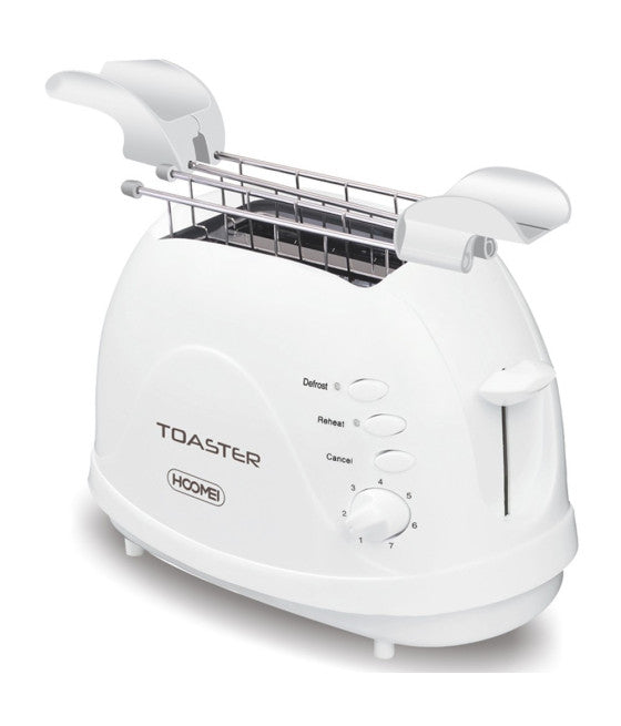 700W HOOMEI HM-5928T ELEKTRISCHER GRILLTOASTER MIT ZANGE FÜR 2 TOASTS