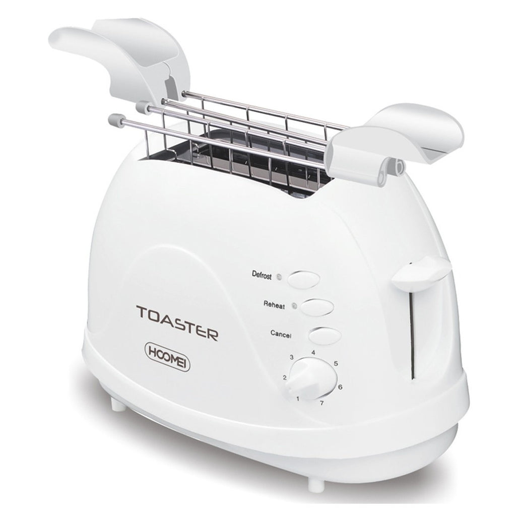 700W HOOMEI HM-5928T ELEKTRISCHER GRILLTOASTER MIT ZANGE FÜR 2 TOASTS