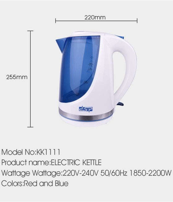 1,7 LITER WASSERKOCHER FÜR TEEAUFGÜSSE 2200W EDELSTAHL