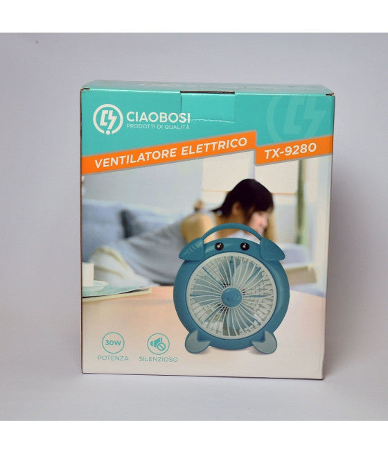 30W ELEKTRISCHER VENTILATOR 3 LEISE TISCHVENTILATOREN FARBIG TX-9280