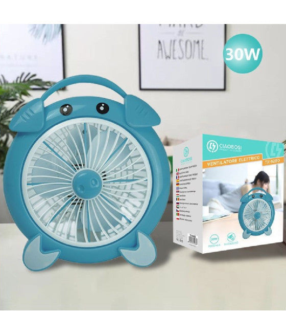 30W ELEKTRISCHER VENTILATOR 3 LEISE TISCHVENTILATOREN FARBIG TX-9280