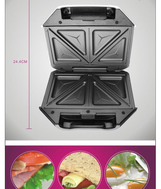 ANTIHAFTBESCHICHTETER ELEKTRISCHER GRILL SANDWICHTOASTER 750W