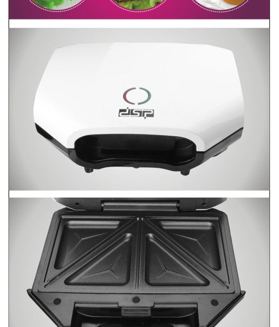 ANTIHAFTBESCHICHTETER ELEKTRISCHER GRILL SANDWICHTOASTER 750W