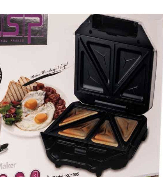 ANTIHAFTBESCHICHTETER ELEKTRISCHER GRILL SANDWICHTOASTER 750W