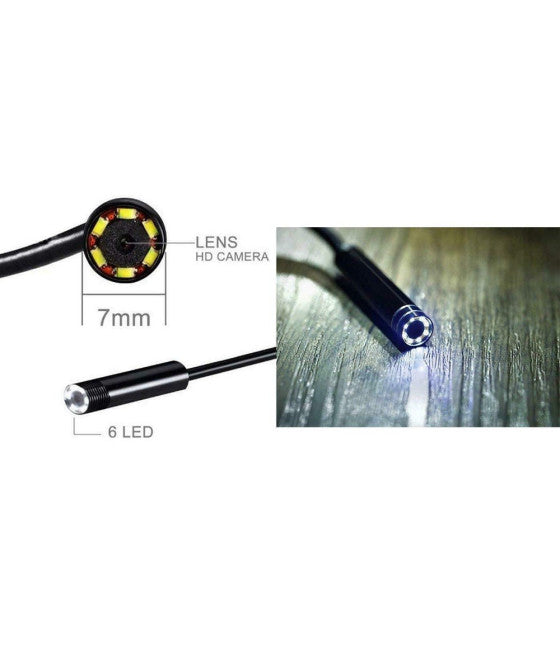 6LED Endoskopische Kamera 3MT wasserdichte USB-Schlauch ISPEZ