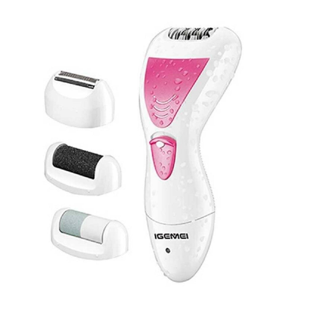 4-IN-1 WASSERDICHTER, WIEDERAUFLADBARER EPILIERER-KÖRPERENTHAARUNGSSET GM-7006