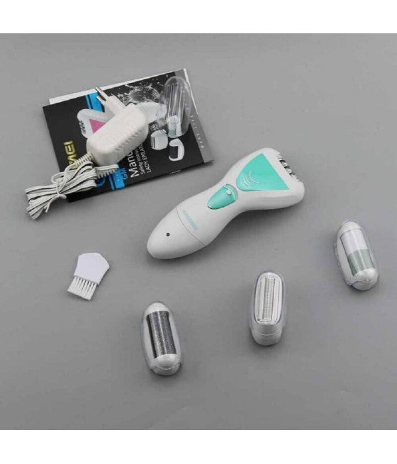 4-IN-1 WASSERDICHTER, WIEDERAUFLADBARER EPILIERER-KÖRPERENTHAARUNGSSET GM-7006