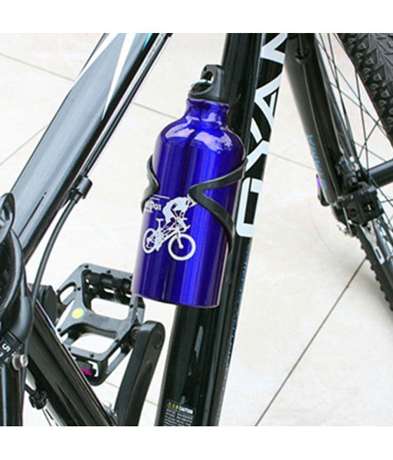 ALUMINIUM WASSERFLASCHE MIT HERMETISCHEM VERSCHLUSS KARABINER 500ML FARBIG XC-2504