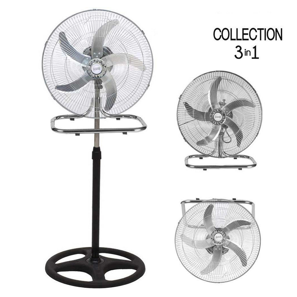 3IN1 WAND-TISCH-BODENVENTILATOR 3 OSZILLATIONSGESCHWINDIGKEIT 50W PA