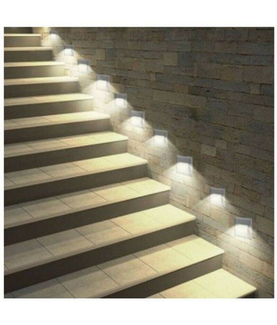 3W LED SEGNAPASSO APPLIQUE LUCE FREDDA CALDA NATURALE IP65 ES49 NERO