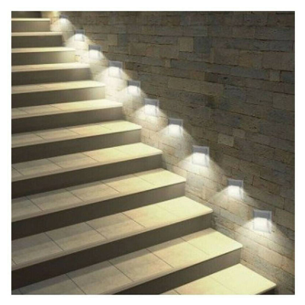 3W LED SEGNAPASSO APPLIQUE LUCE FREDDA CALDA NATURALE IP65 ES49 NERO