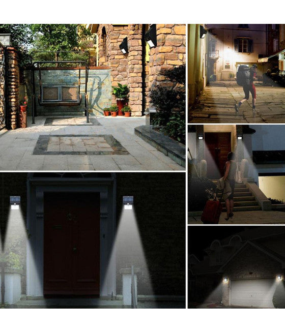 20 LED-SCHEINWERFER MIT SOLARPANEL BEWEGUNGSSENSOR UND DÄMMERUNGSSENSOR