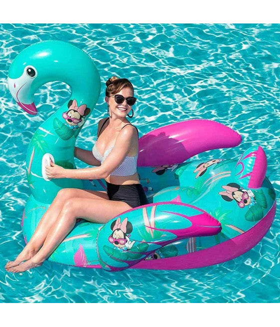AUFBLASBARE MINNIE FLAMINGO ISLAND POOLMATRATZE 174X140X141CM