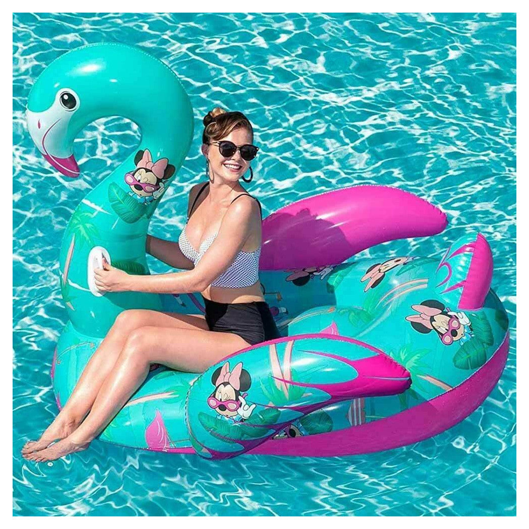 AUFBLASBARE MINNIE FLAMINGO ISLAND POOLMATRATZE 174X140X141CM