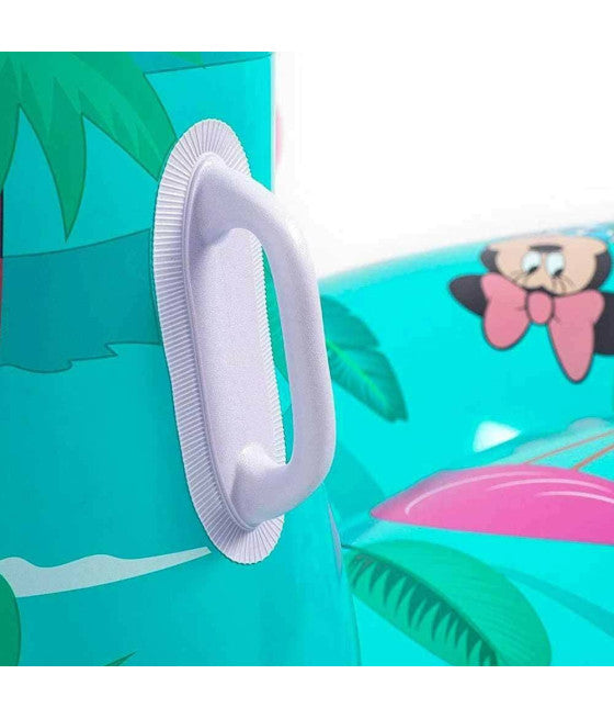AUFBLASBARE MINNIE FLAMINGO ISLAND POOLMATRATZE 174X140X141CM