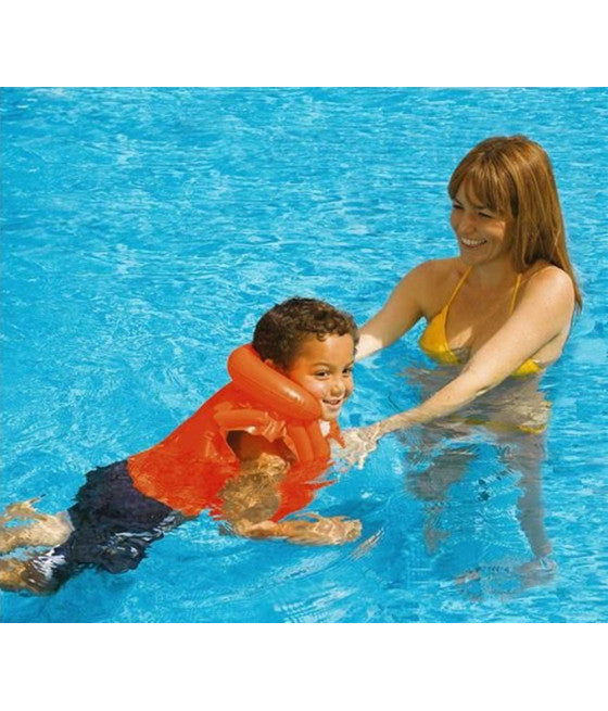AUFBLASBARE SCHWIMMWESTE FÜR KINDER 50 X 47 CM
