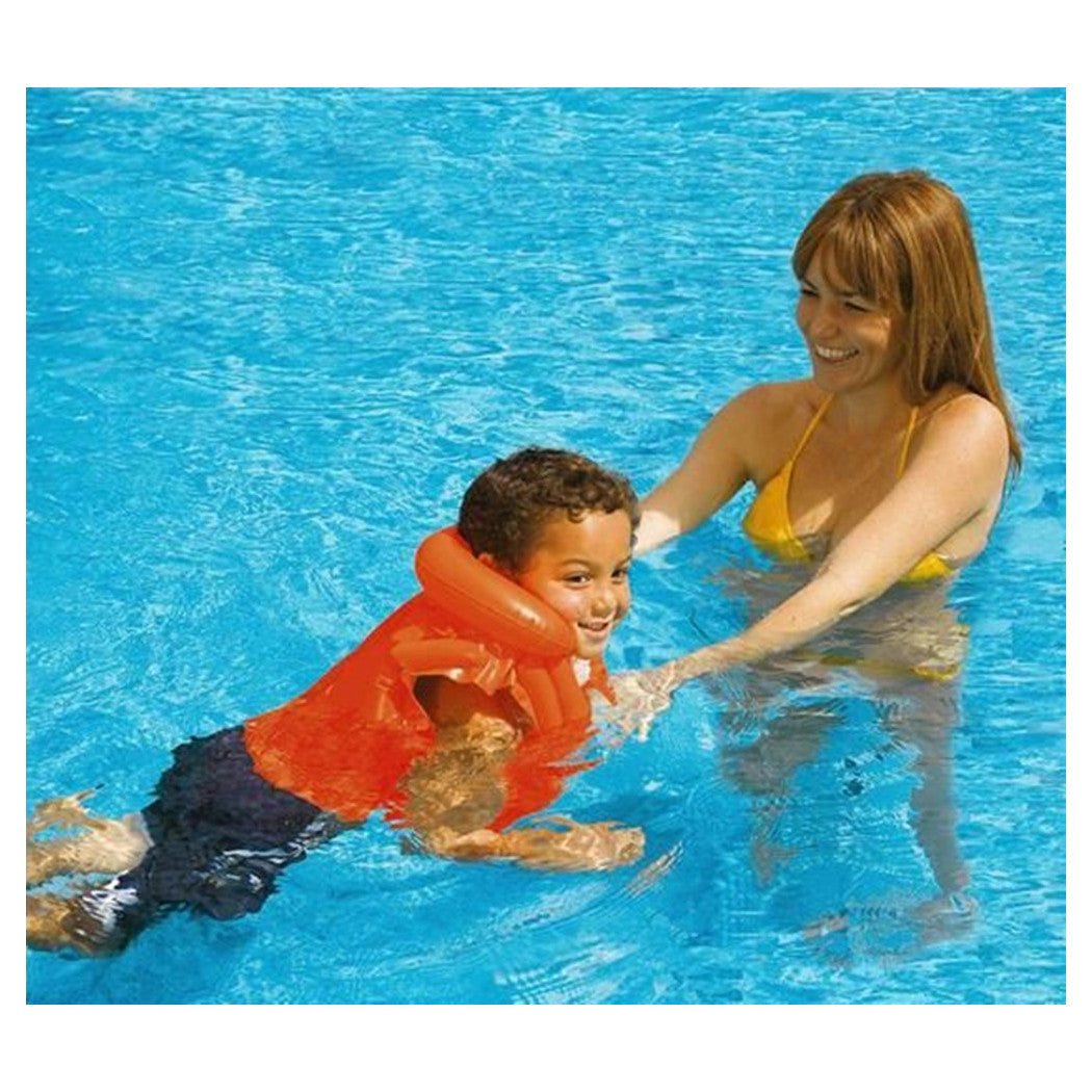 AUFBLASBARE SCHWIMMWESTE FÜR KINDER 50 X 47 CM