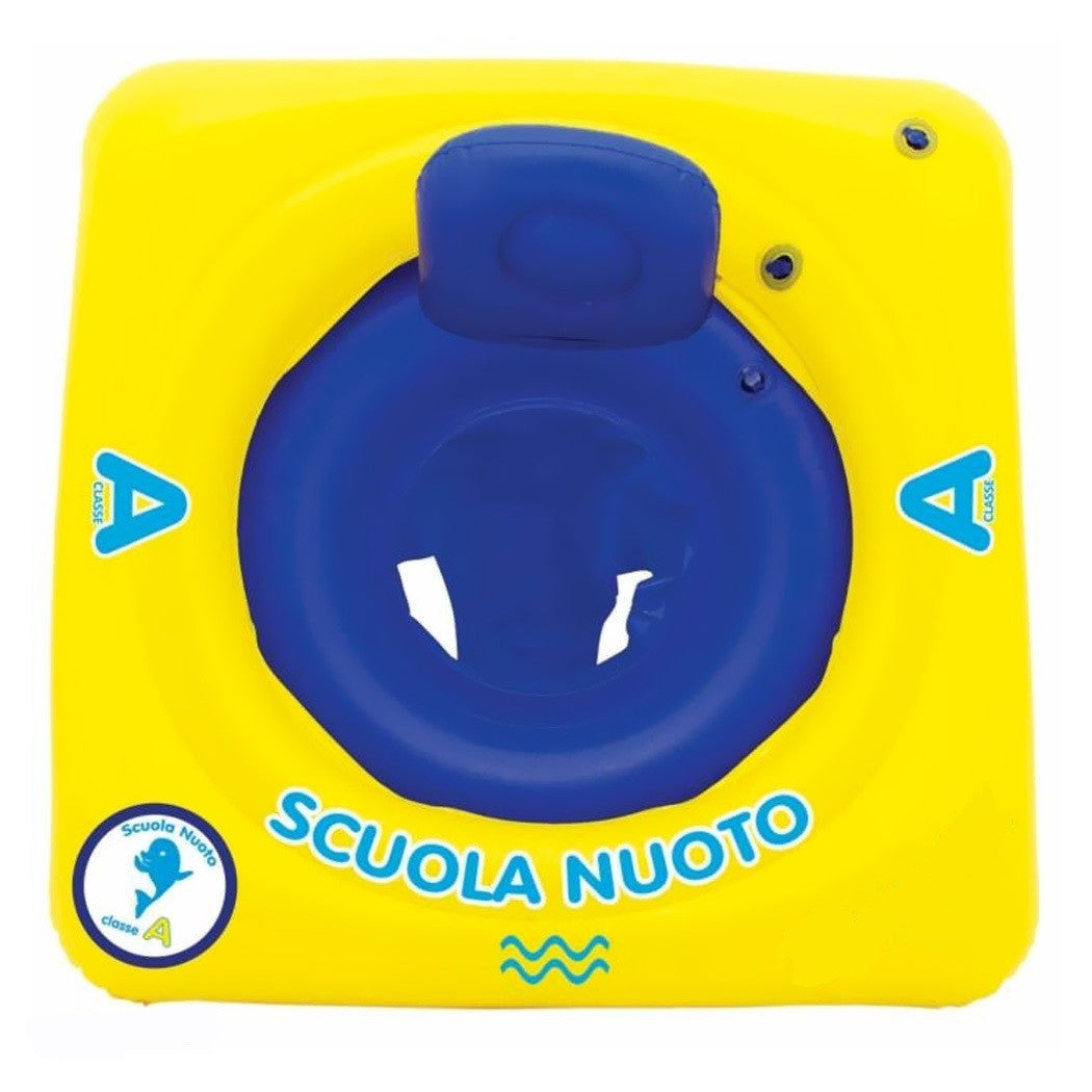 AUFBLASBARE BABYSCHWIMMWESTE MIT HÖSCHEN UND RÜCKENLEHNE 65X65CM