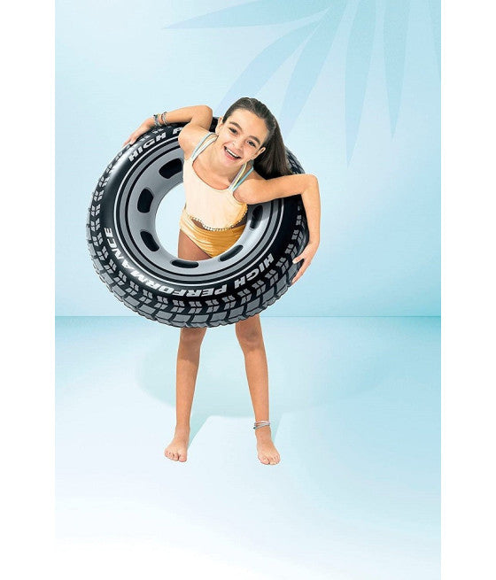 AUFBLASBARE RETTUNGSBOJE IN FORM EINES RADS FÜR DAS MEER SCHWIMMBAD 91 CM 59252