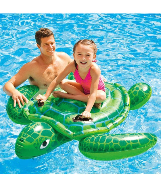 AUFBLASBARE AUFBLASBARE SCHILDKRÖTE KINDER 150X127CM ZWEI GRIFFE 57524