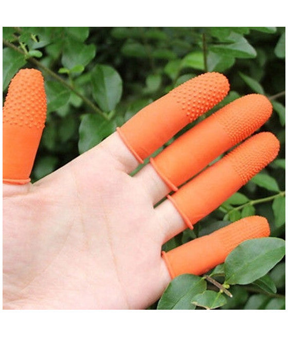 12 GUMMI-FINGERHANDSCHUHE MIT RUTSCHFESTEN PARTIKELN FÜR DIE ELEKTRONISCHE GARTENARBEIT
