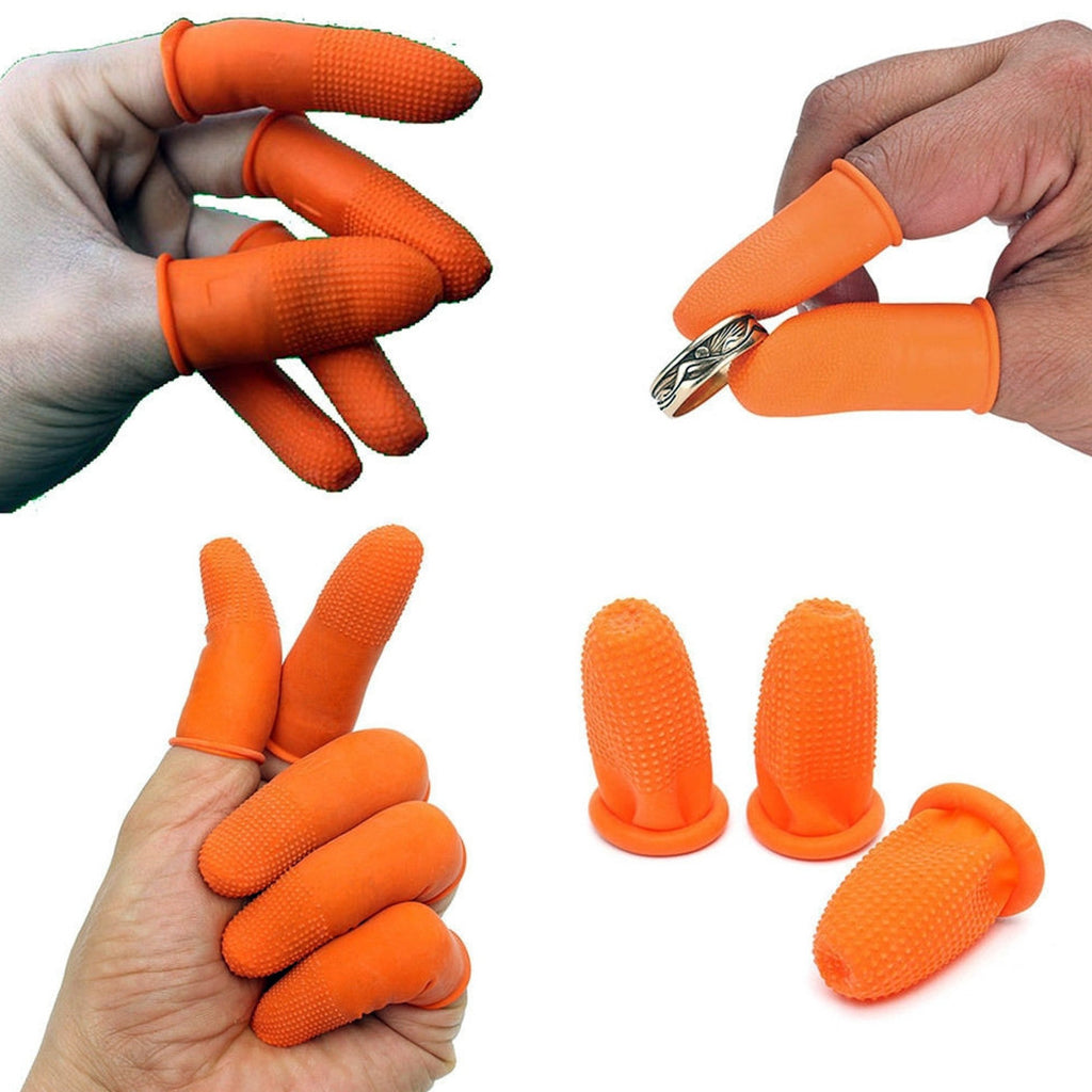 12 GUMMI-FINGERHANDSCHUHE MIT RUTSCHFESTEN PARTIKELN FÜR DIE ELEKTRONISCHE GARTENARBEIT