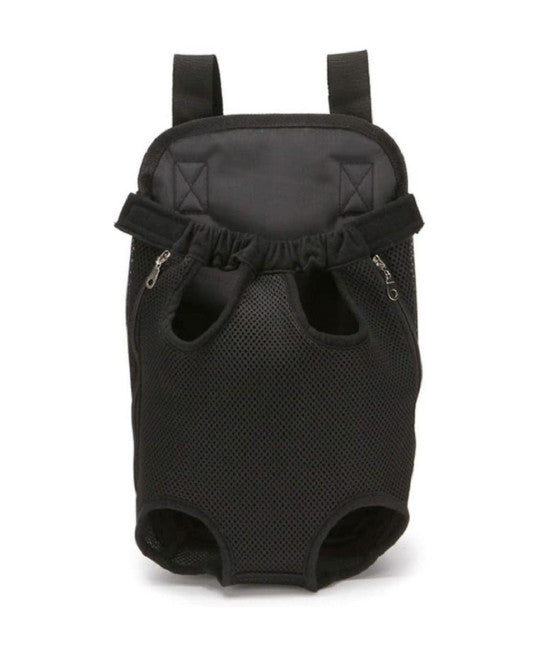 ATMUNGSAKTIVE HAUSTIER RUCKSACK HUNDE VERSTELLBARE MESH TG.M SCHWARZ
